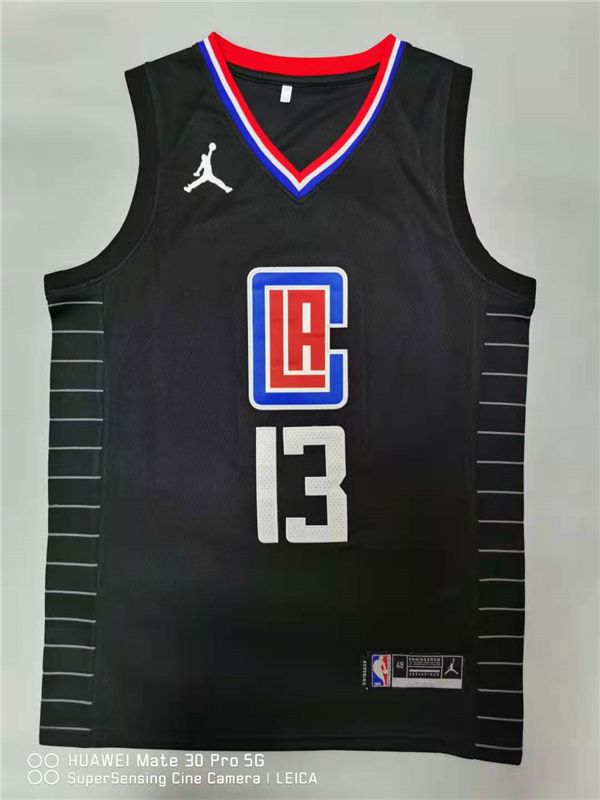 Men Los Angeles Clippers #13 George Black 2021 Game NBA Jersey->los angeles clippers->NBA Jersey